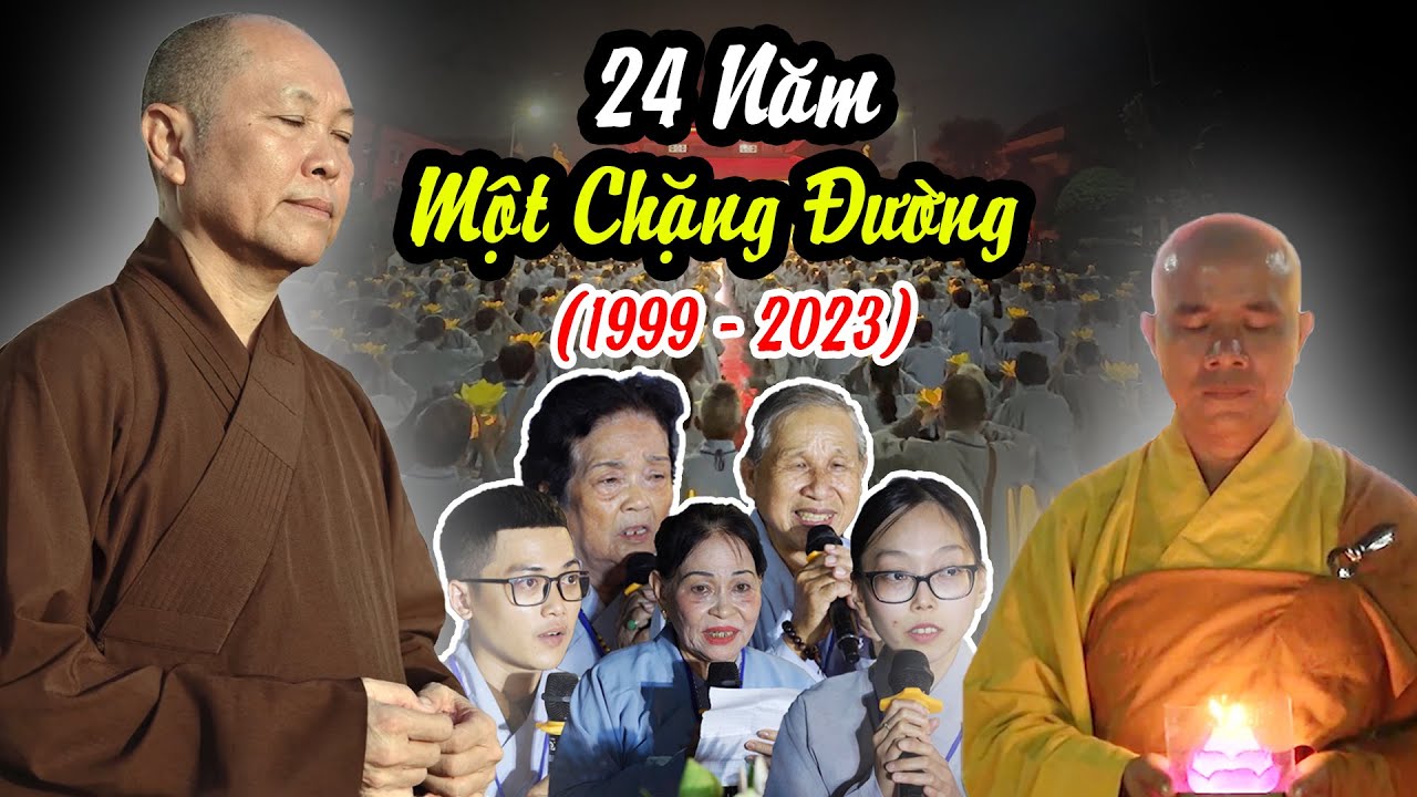 XÚC ĐỘNG ! Lễ Hoa Đăng kỷ niệm Khóa Tu Phật Thất lần thứ 100 tại chùa Hoằng Pháp.