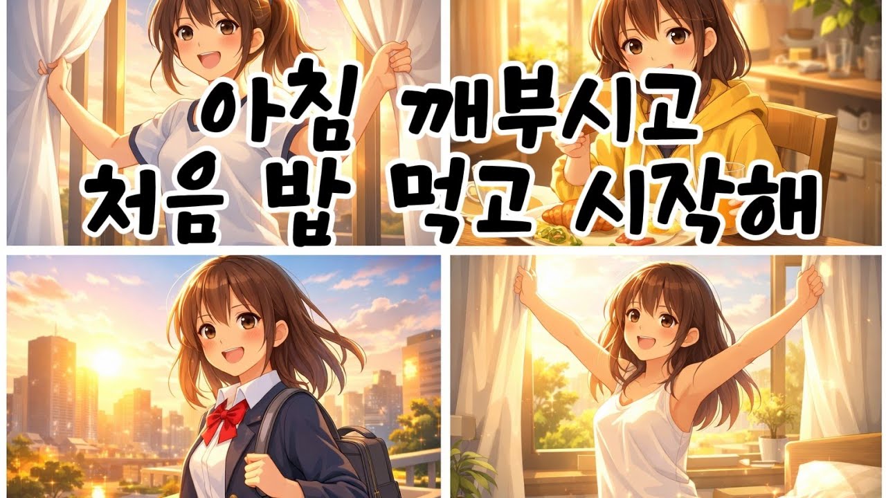 [아침식사] 아침의 나를 깨우는 상쾌한 음악 I have breakfast나는 가져 아침을I have breakfast나는 가진다빨리 깨운 내 마음을