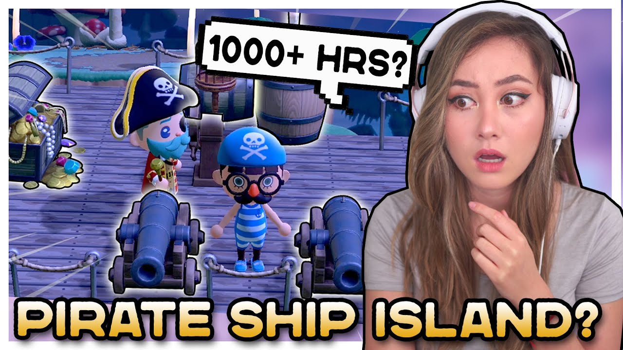 🏴‍☠️ PIRATE SHIP IN ANIMAL CROSSING? 1000+ Hour & 5-Star ACNH Island Tour!