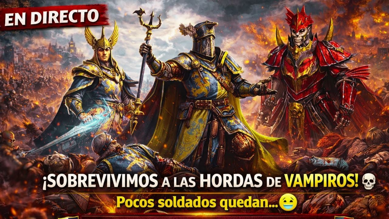 🧛‍♂️ ¡SOBREVIVIMOS a las HORDAS de VAMPIROS! ⚔️🔥 | Campaña Total War Warhammer 3