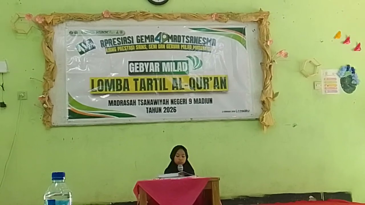 Penampilan Ananda Bilqis kelas 3 SD N Wungu 01 di Lomba MTs N 9 Madiun