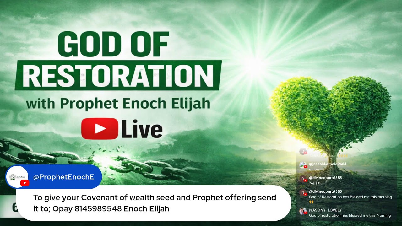✅FINANCIAL BREAKTHROUGH | GOD OF RESTORATION | Morning Prayer 6:30AM (Live)