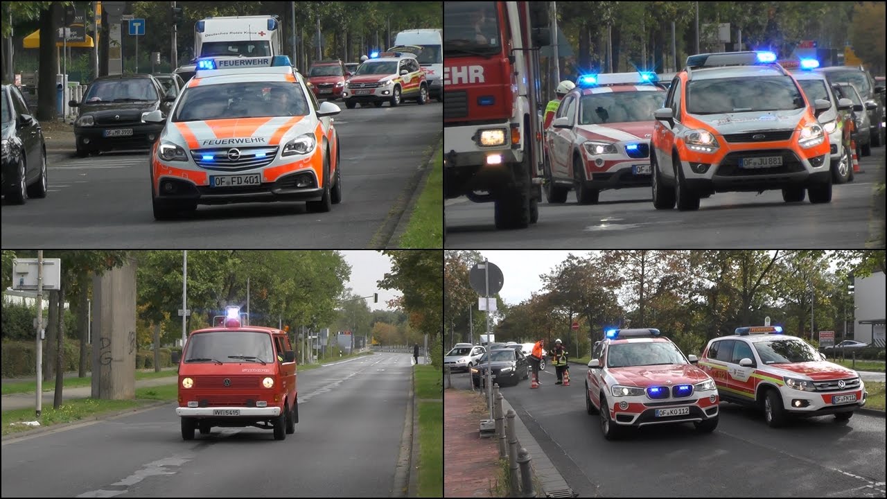[F3] Einsatzfahrten zum Feuer im FÄZ in Neu-Isenburg