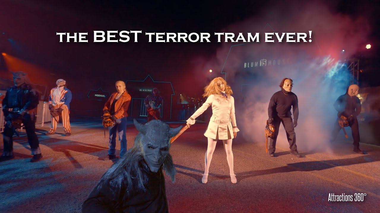 BEST Terror Tram EVER! 5 Iconic Movie Scare Zones in ONE | Universal Halloween Horror Nights 2025