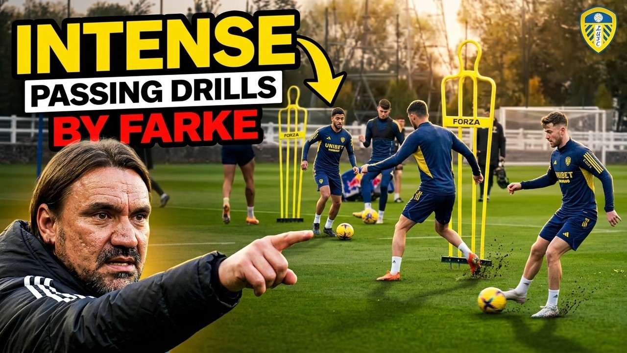 ⚽✅ Intense Passing Drills Football by Daniel Farke / Leeds United