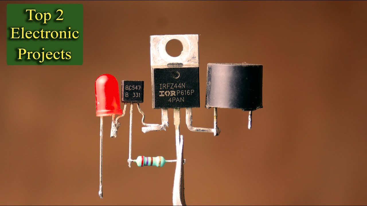 Useful 2 Electronic Projects Using BC547 Transistor, UM66 IC And IRFZ44N Mosfet