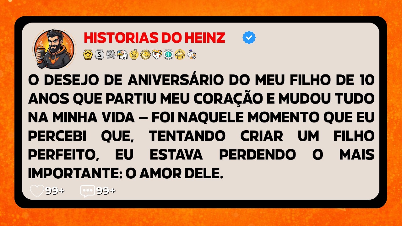 O DESEJO DE ANIVERSÁRIO DO MEU FILHO DE 10 ANOS QUE PARTIU MEU CORAÇÃO E MUDOU TUDO NA MINHA VIDA...