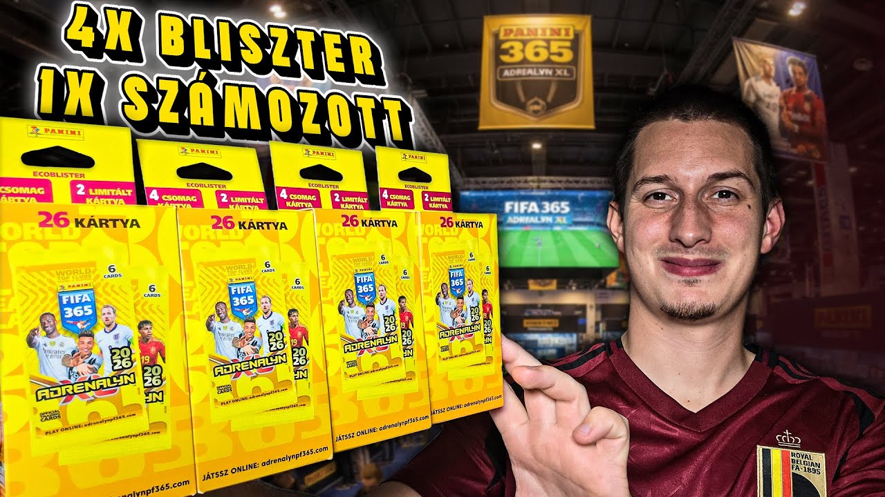Panini Adrenalyn XL FIFA 365 2026 | 4x Bliszter Doboz Bontás