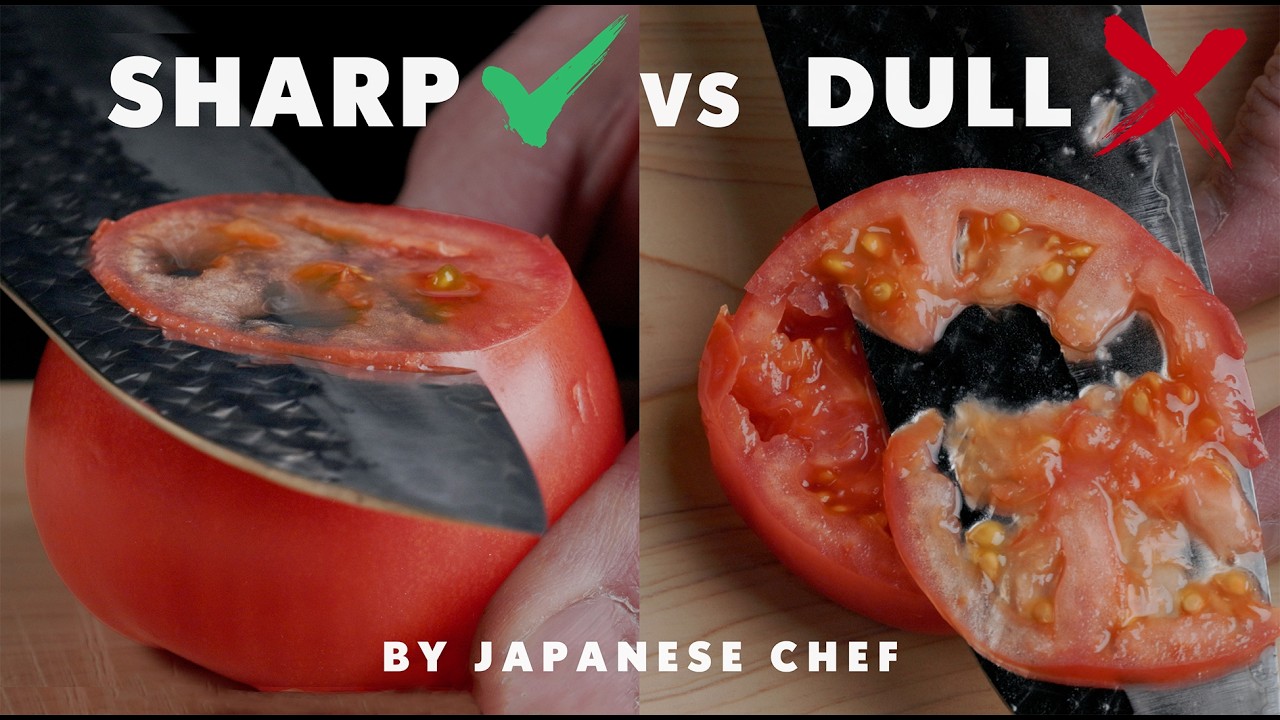 STOP Struggling with a Dull Knife ❌ How Sharp Can It Really Get Again? ✅ | Japanese Chef