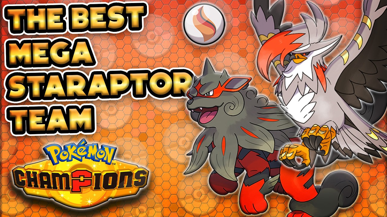Тестируем ЛУЧШУЮ КОМАНДУ С МЕГА-СТАРАПТОРОМ с Чемпионата мира в Pok&eacute;mon Champions