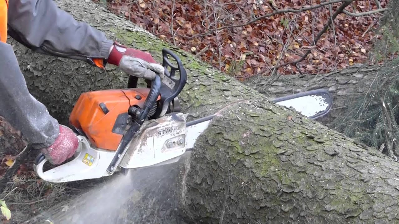 STIHL 441c Slow Motion - Zeitlupe
