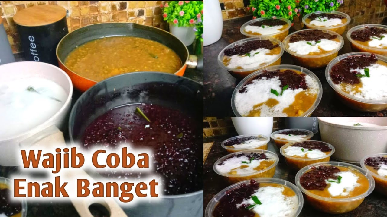 CARA MEMBUAT BUBUR KACANG HIJAU KETAN HITAM YANG ENAK  #idejualan #buburkacangijo #buburketanhitam