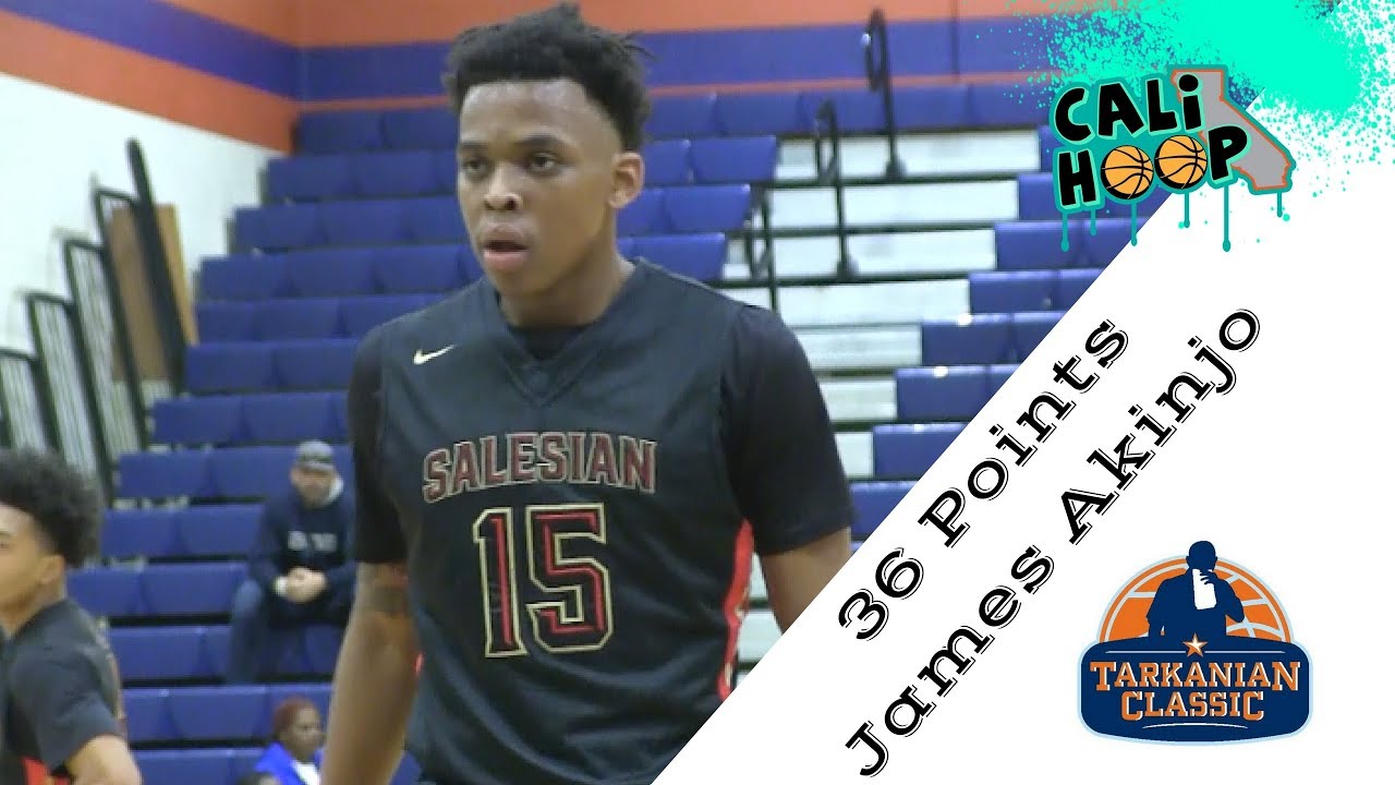 2018 TOP PG James Akinjo goes for 36 against Post Falls (ID) at Tarkanian Classic!!