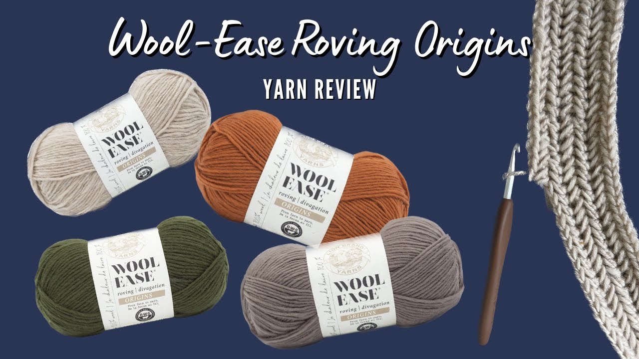 НОВАЯ ПРЯЖА! Обзор и тест пряжи Wool-Ease Roving Origins Lion Brand