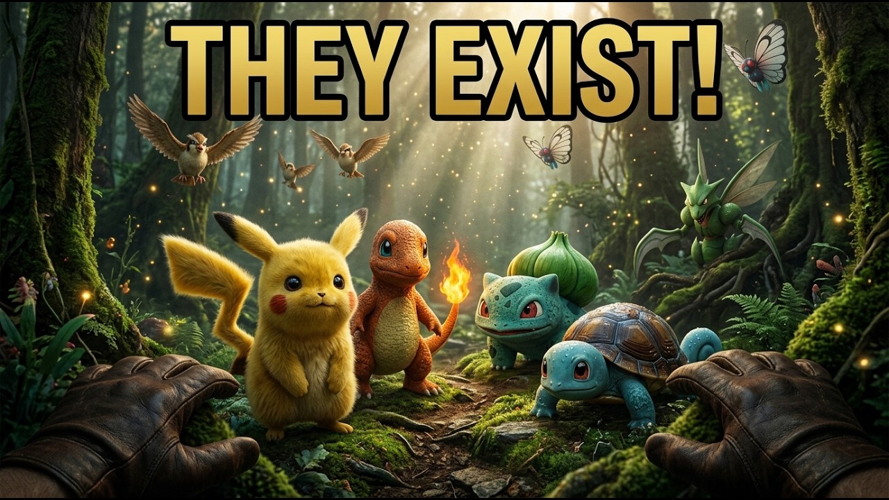 I Explored a REAL Pokémon Forest (First-Person Wildlife Documentary) | Hyper-Realistic 8K CGI |