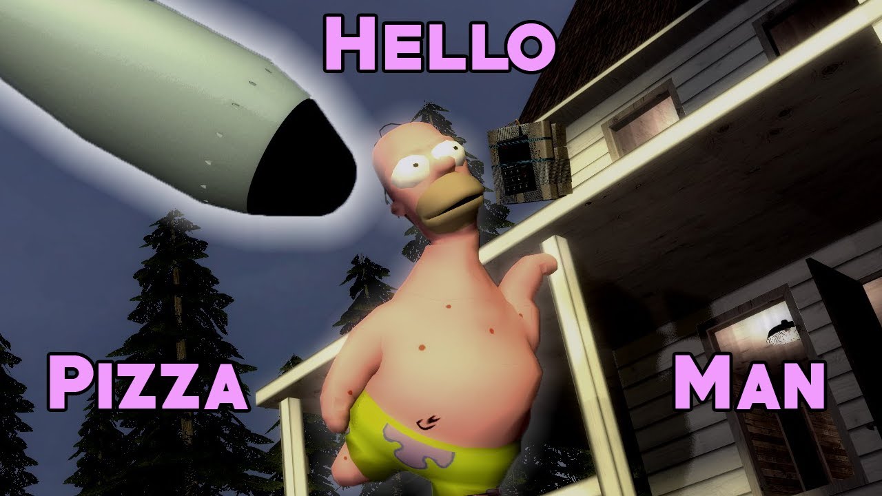 Gmod Sandbox - Hello Pizza Man (Garry's Mod Nukes Funny Moment)