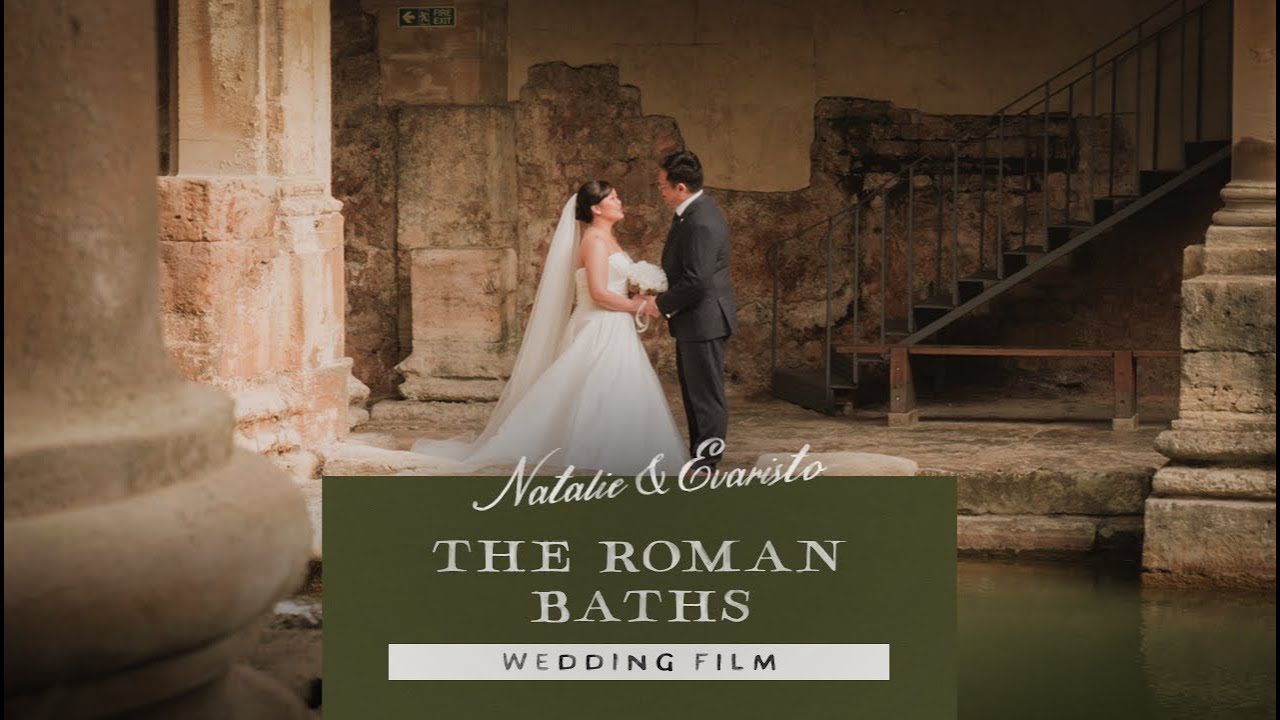 The Roman Baths | Natalie & Evaristo's sunrise vow renewal | Somerset Wedding Videographer