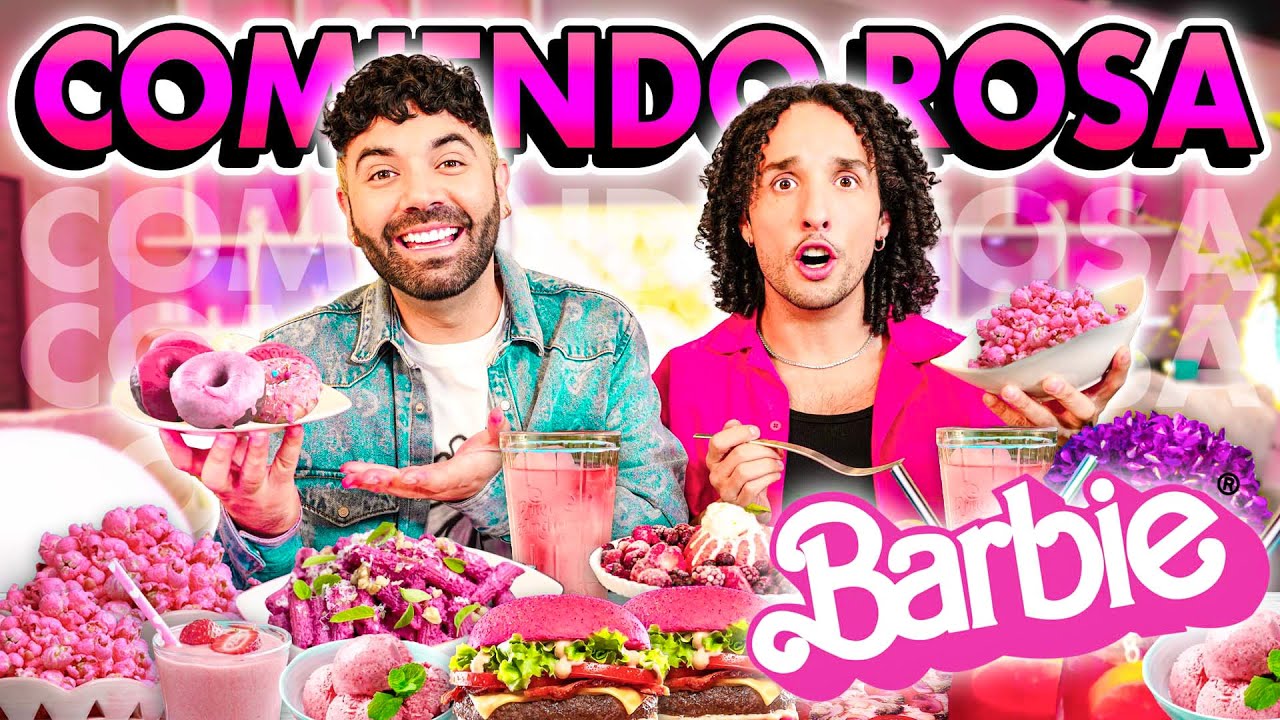 Comiendo TODO ROSA - Preparamos todo el MENÚ DE BARBIE  *PLACES* Ep.12 | LOS RULÉS