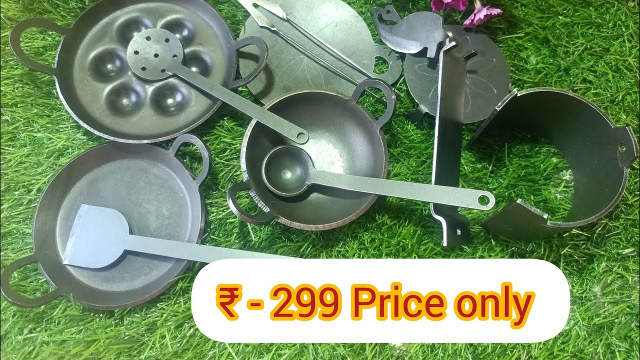 Real Iron Miniature Kitchen Set From MEESHO | kitchenset unboxingv  video#miniature #unboxing