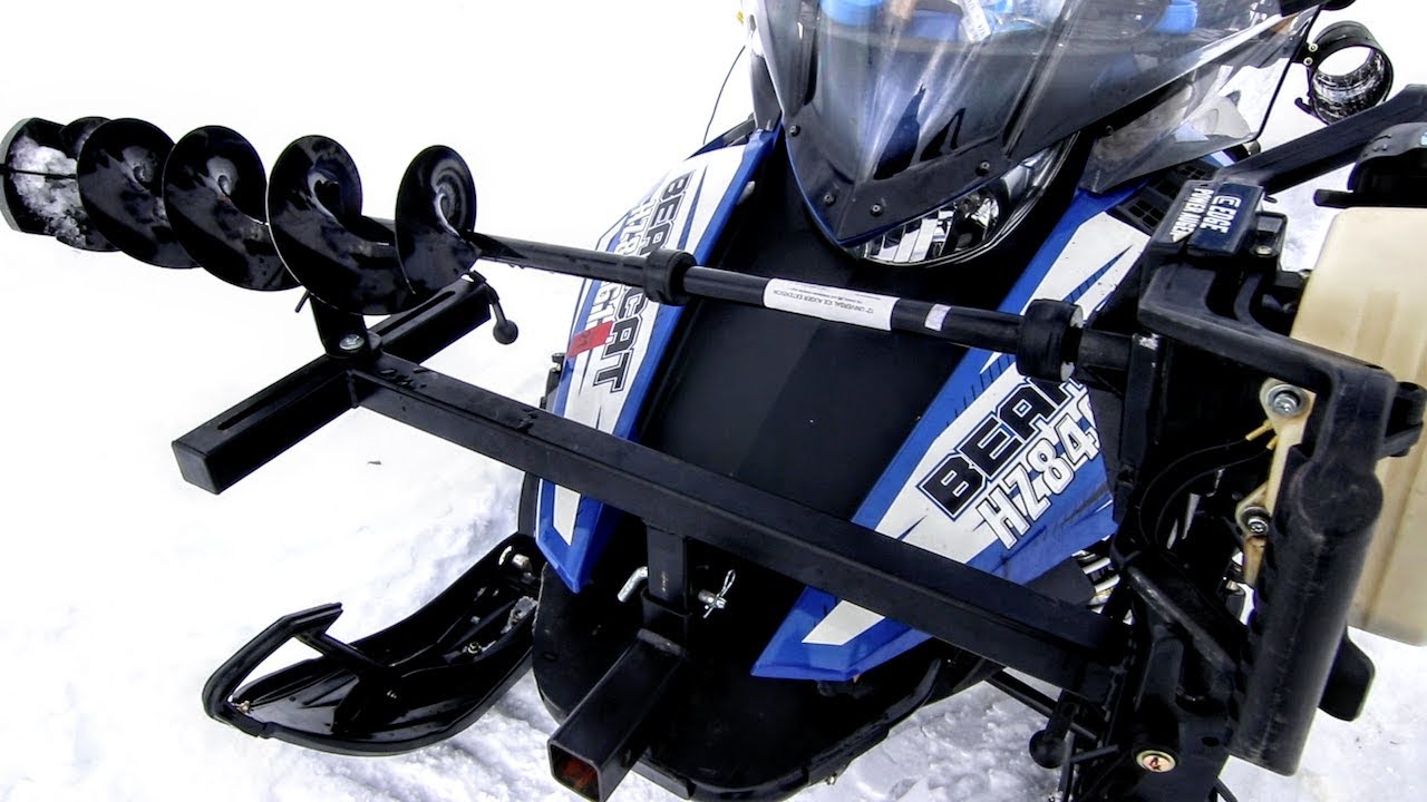 Tricked Out Snowmobile for Ice Fishing