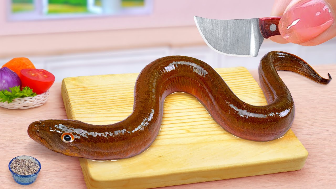 Top Seafood Recipe 💗 Spicy Miniature Eel Stir Fried Korean Style 💗 Tina Mini Cooking