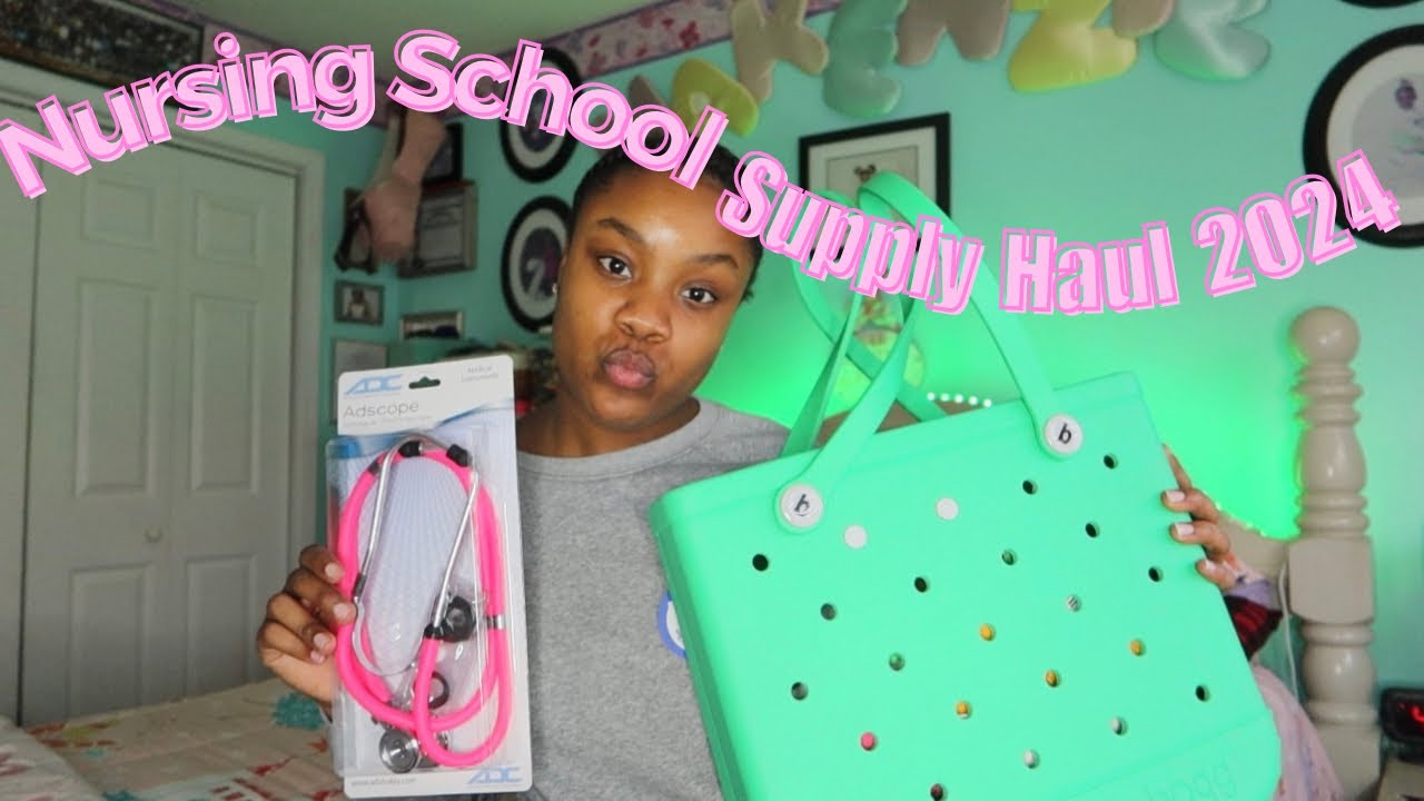 NURSING SCHOOL SUPPLY HAUL 2024👩🏽‍⚕️| Bogg Bag, iPad, Apple Pencil, Stethoscope, +MORE!!!!