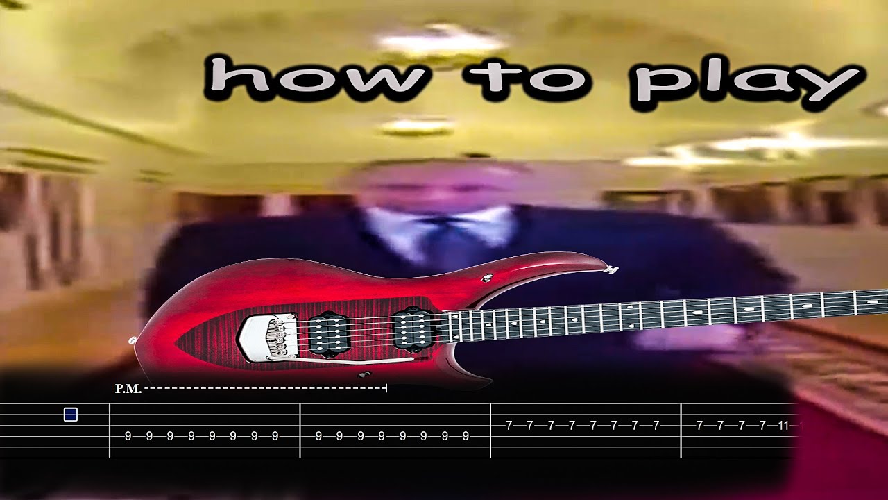 How to Play WIDE PUTIN on guitar [METAL] - [FREE TAB & BACKING TRACK]