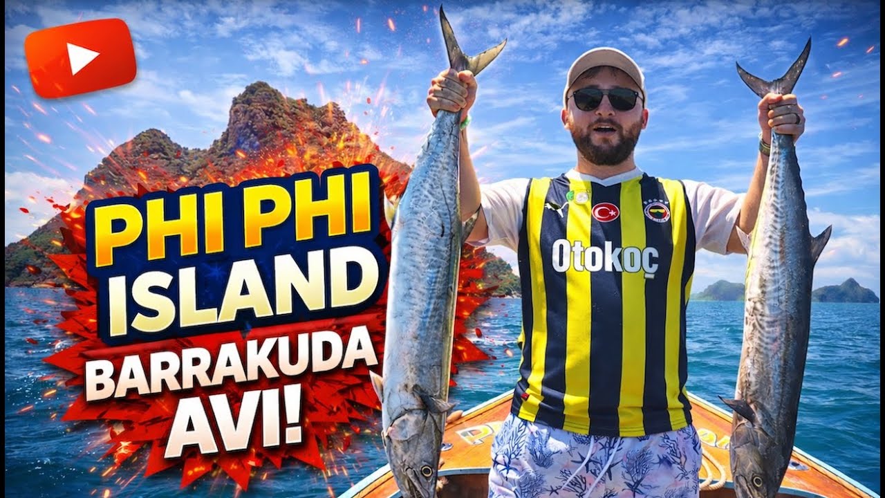 Phi Phi’de Barrakuda Yakaladık ve Yedik! 🐟🔥