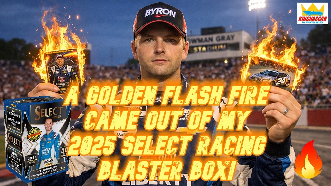 @kingnascar starts a golden flash fire in this 2025 Select Racing Blaster Box! 3/14/26