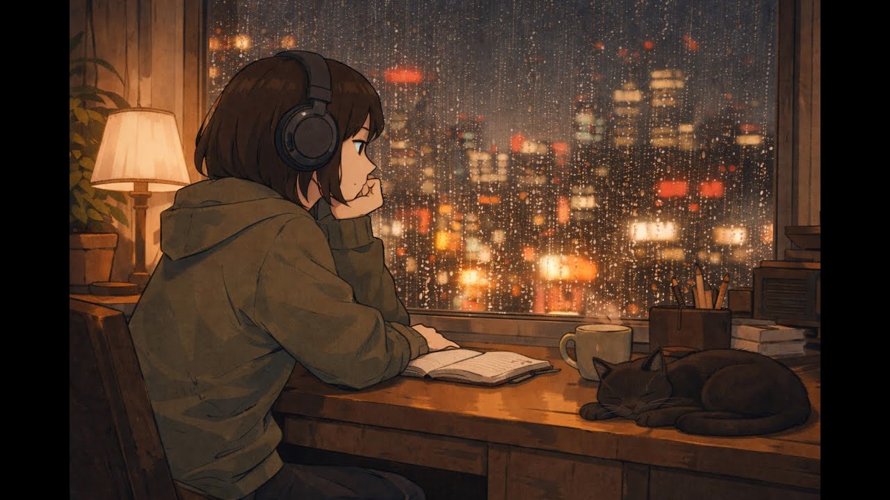 Rainy Tokyo Night 🌧️｜雨音Lo-fi・作業用・集中BGM