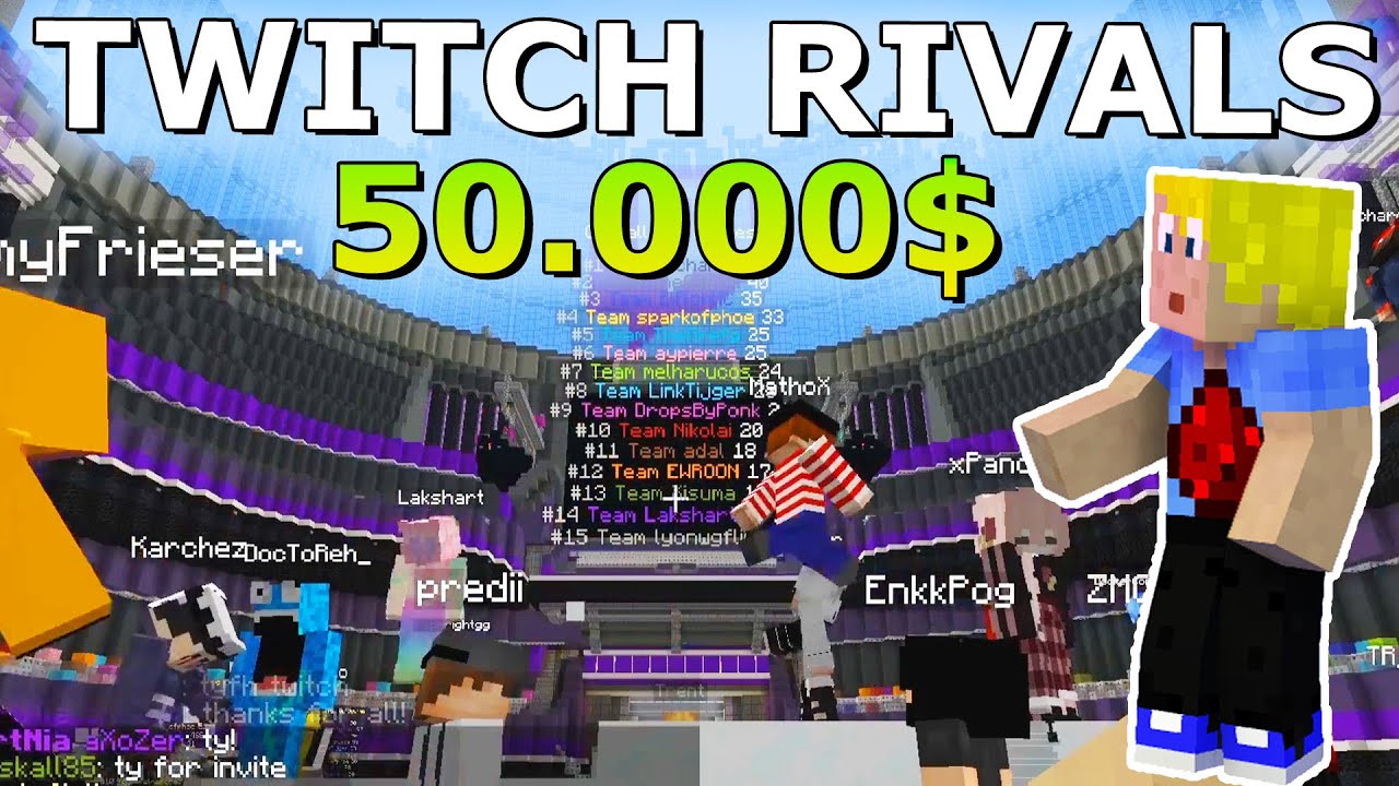 Neues 50,000$ Minecraft Turnier mit Team SPARK! Twitch Rivals