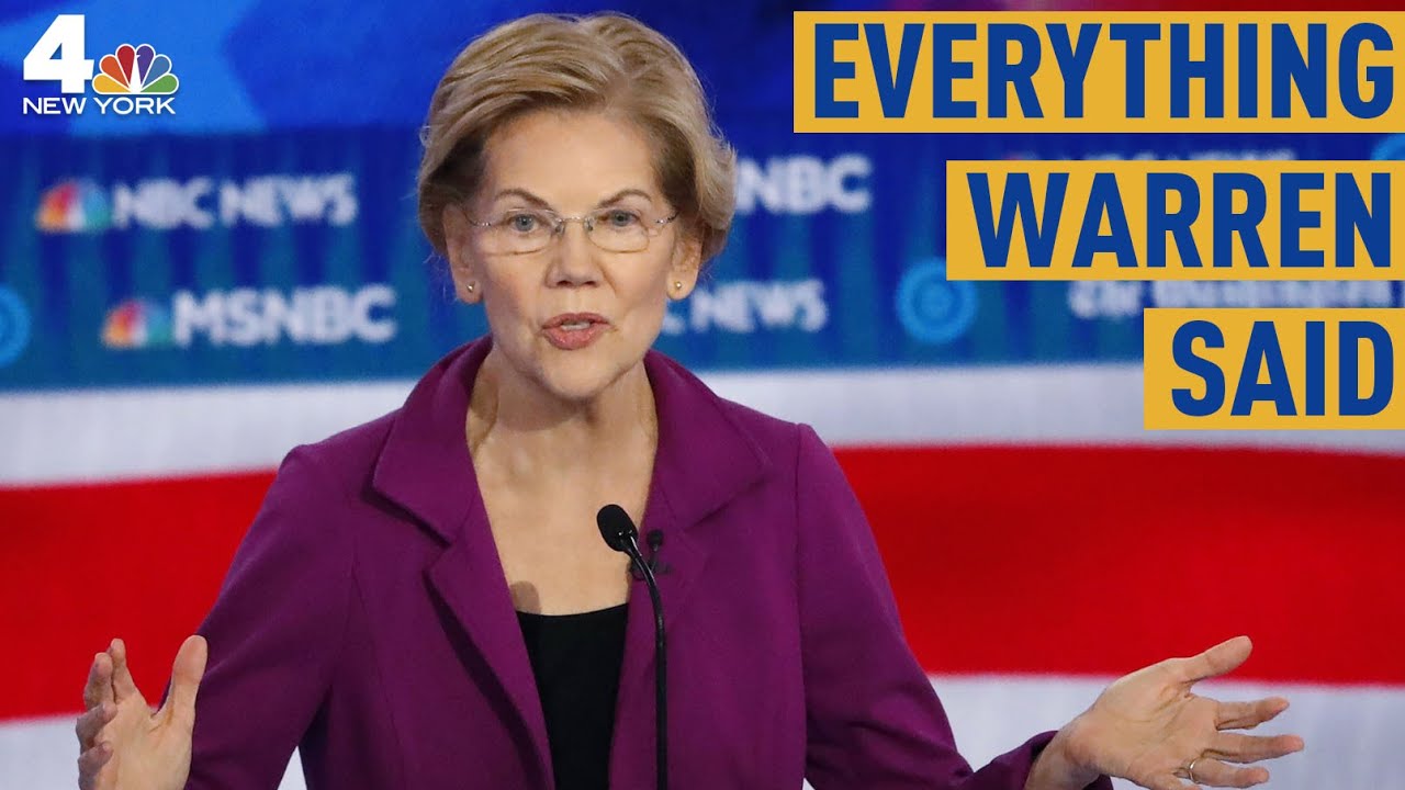 Everything Elizabeth Warren Said During the Democratic Debate in Atlanta | NBC New York