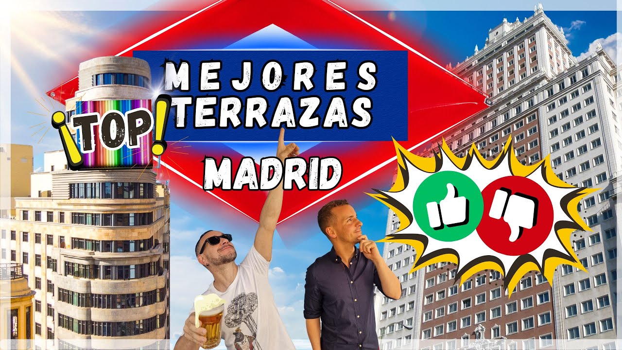 🇪🇸 ¡TOP 10 TERRAZAS de MADRID en 2025! - Los MEJORES ROOFTOP de MADRID (4K)