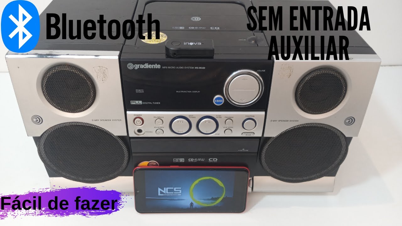 ADAPTANDO BLUETOOTH NO SOM ANTIGO MINI SYSTEM