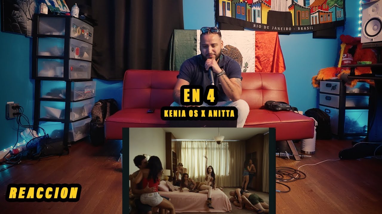 Artista Reacciona A Kenia Os, Anitta - En 4 (Video Oficial)