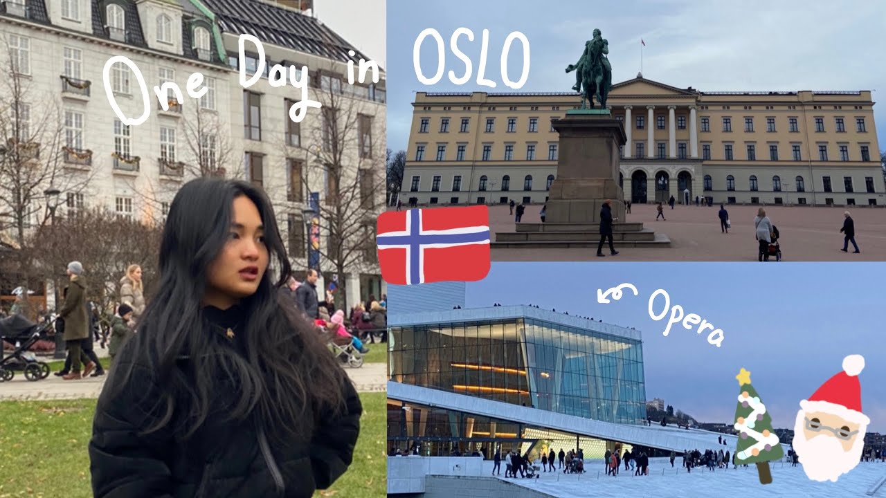 เที่ยว 1 วันในเมืองหลวงของประเทศนอร์เวย์🇳🇴 เดินเล่นตลาด Christmas 🎅🏻 🎄