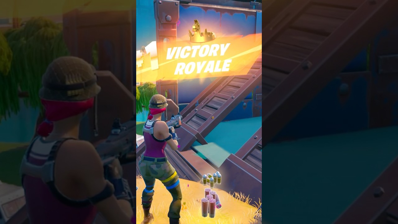 22 kill win with 2 mythics #fortnite