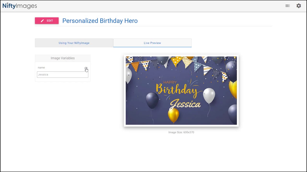 Designing Personalized Images with NiftyImages