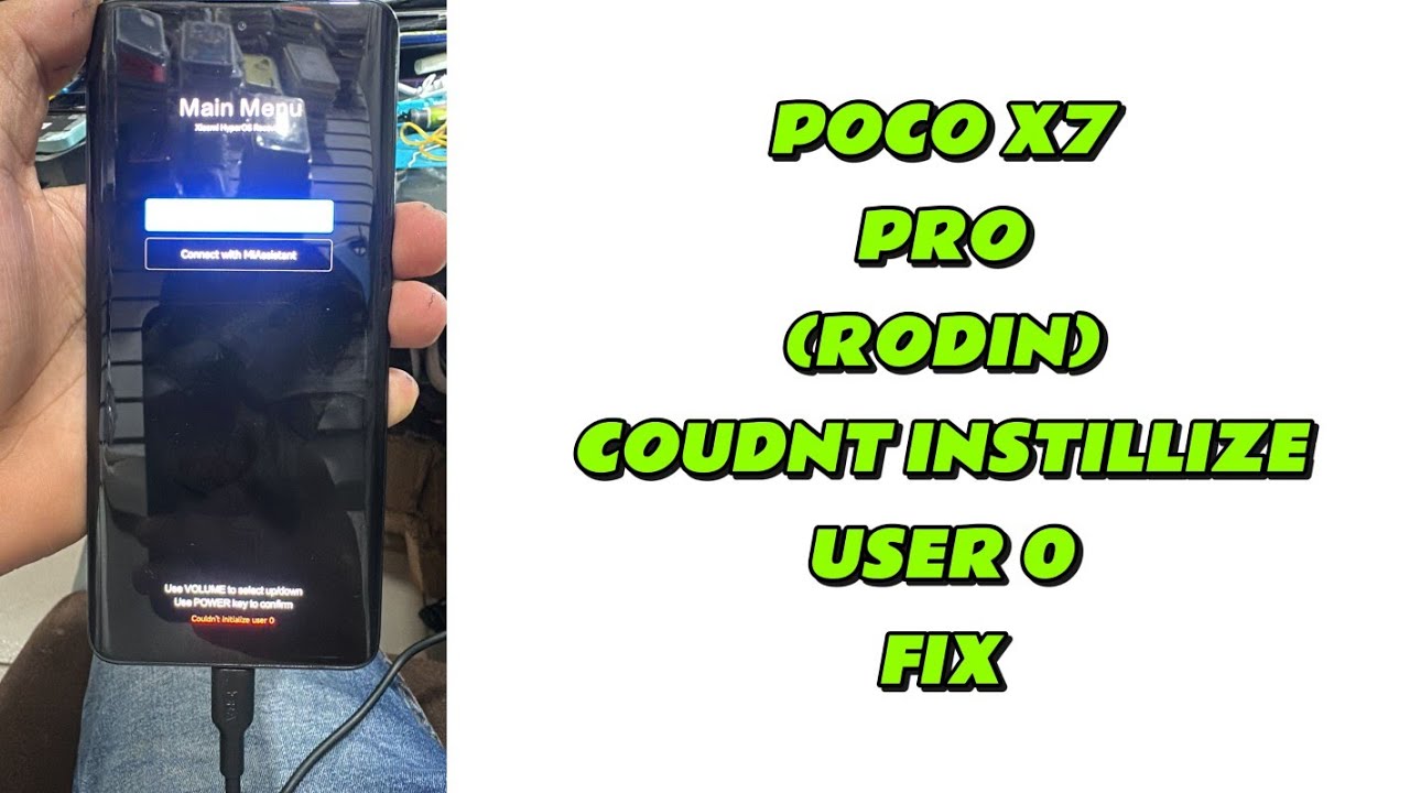 POCO X7 PRO (RODIN) AUTO RECOVERY (COUDNT INITIALIZE USER 0) FIX INSTANTLY✅🆗