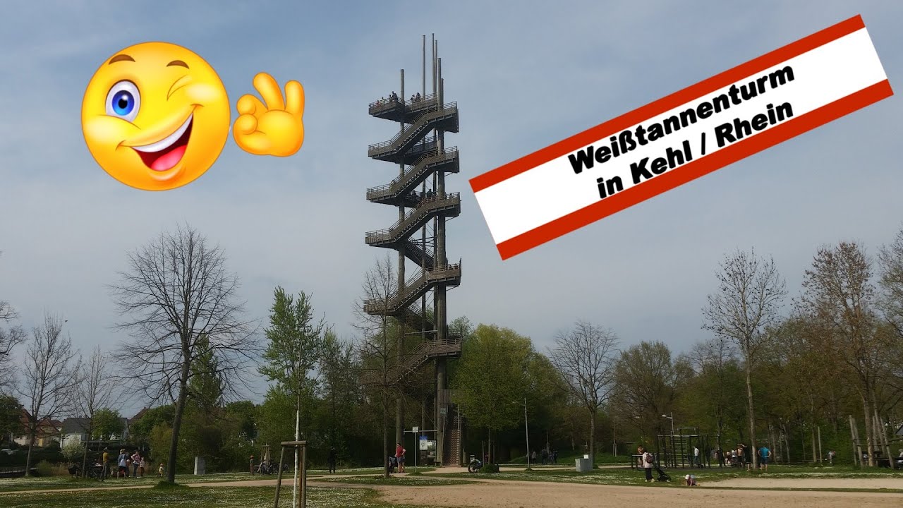 Panorama-Aussicht vom Weißtannenturm in Kehl am Rhein 🗼👀👌