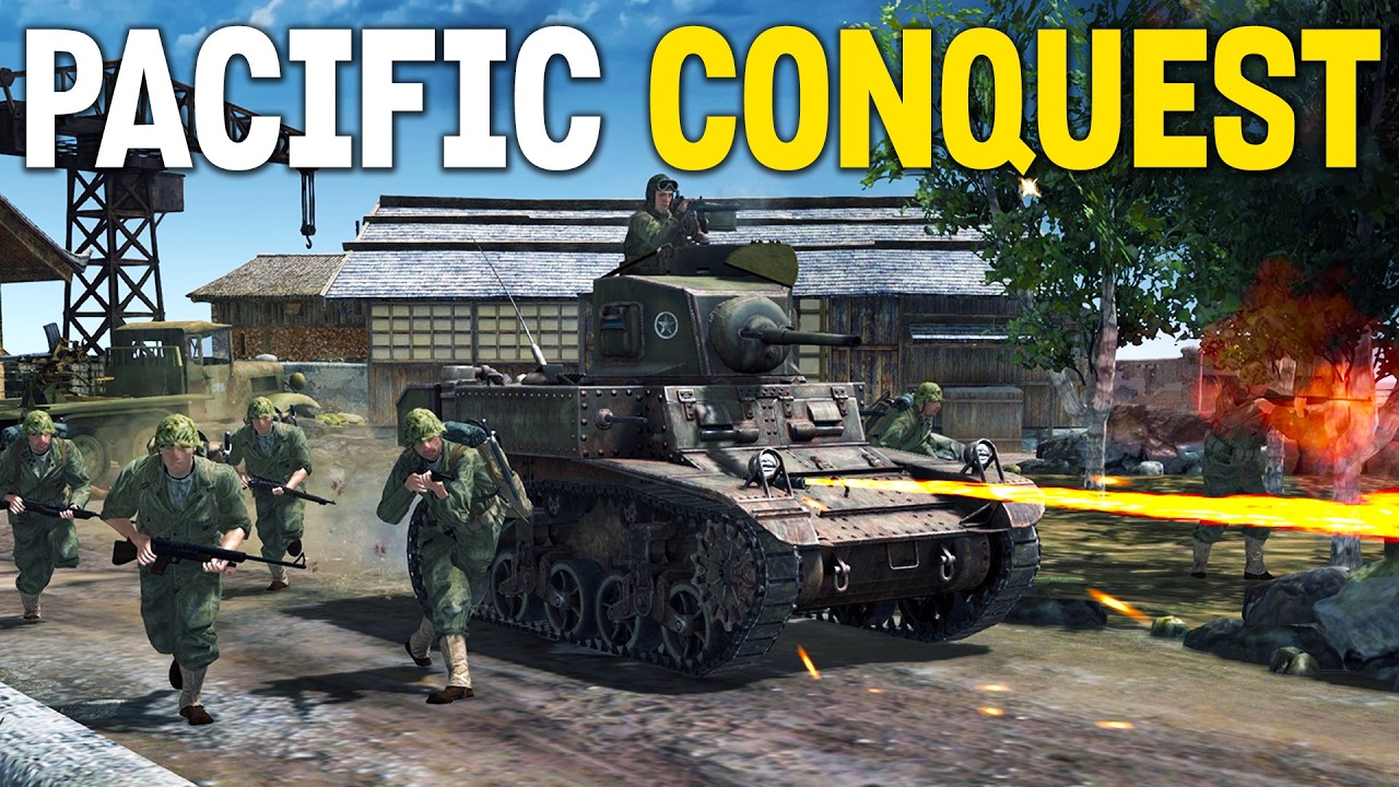 PACIFIC Battles in this AUTHENTIC WW2 RTS are SO CINEMATIC.. | Gates of Hell Pacific Conquest Mod