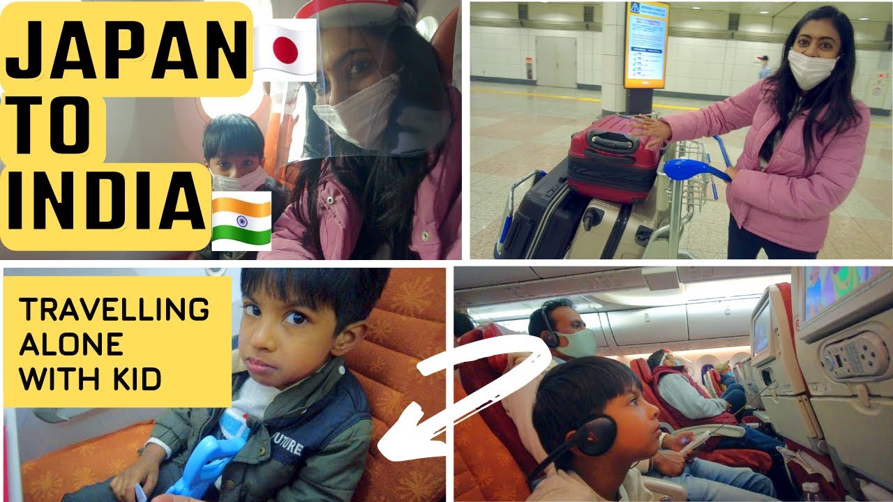 Flight Travel From Japan to India after 2 years| Travelling Alone with a Kid| LivewithmeinJapan vlog