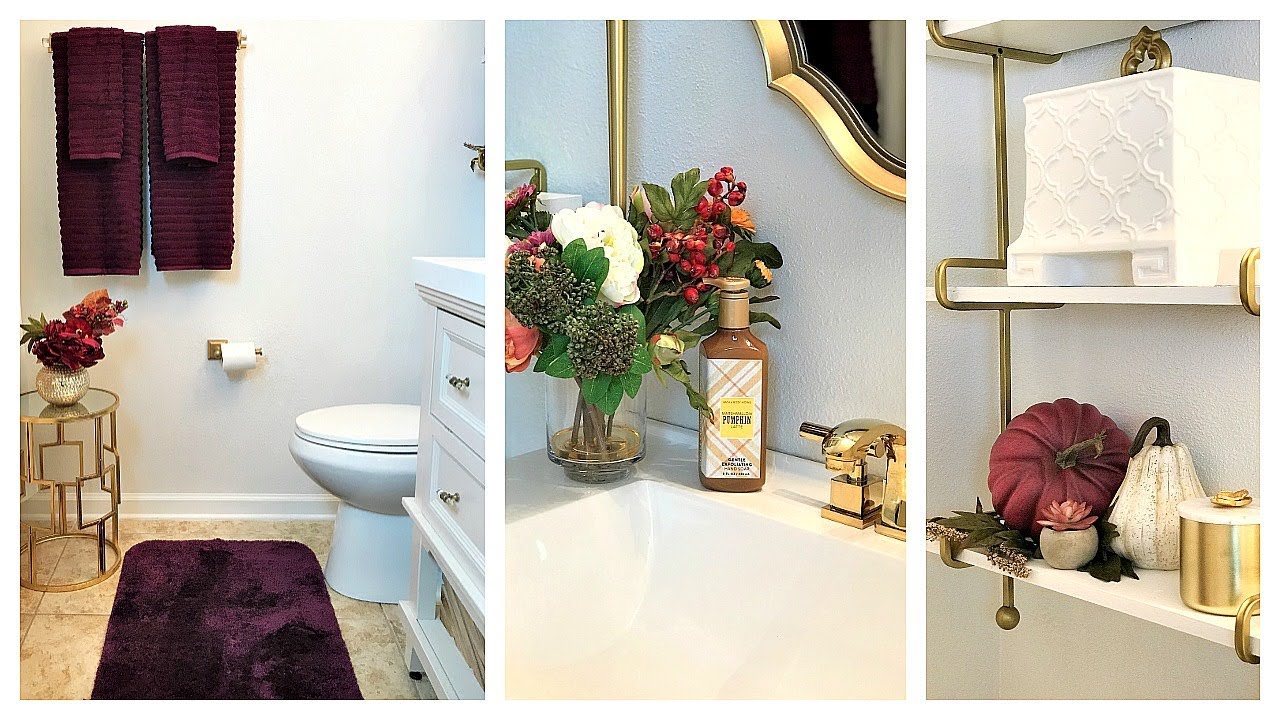 NEW! Fall Clean & Decorate With Me | Guest Bathroom & Front Porch Entry Ideas