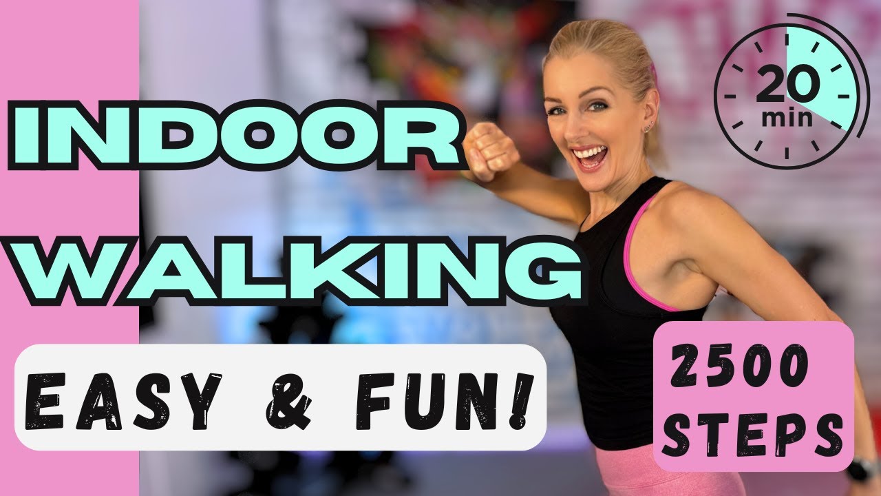 20-Minute EASY INDOOR WALKING | Walk Yourself Fit! 💜