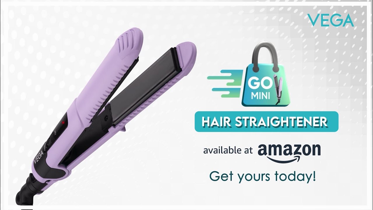 Straighten hair ANYWHERE, ANYTIME | Vega Go Mini Hair Straightener