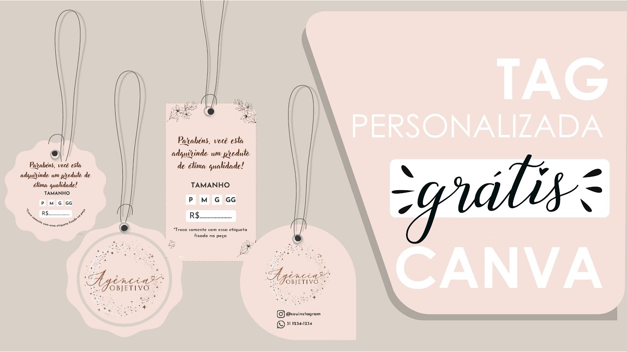 COMO FAZER TAG PERSONALIZADA NO CANVA PARA INICIANTES PASSO A PASSO| Por Simone Ferraz