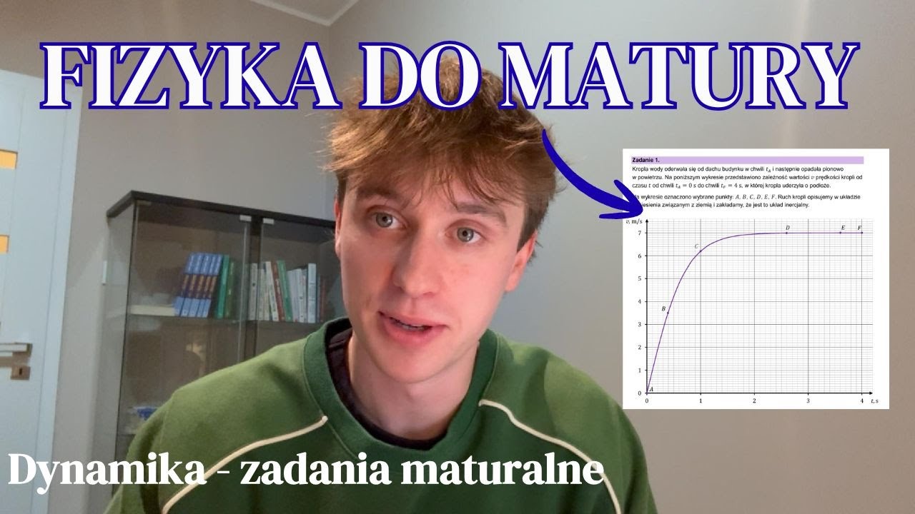 Dynamika Zadania #5: Matura Fizyka 2024 Maj CKE Zad. 1. [Siła Oporu i Prędkość Graniczna]