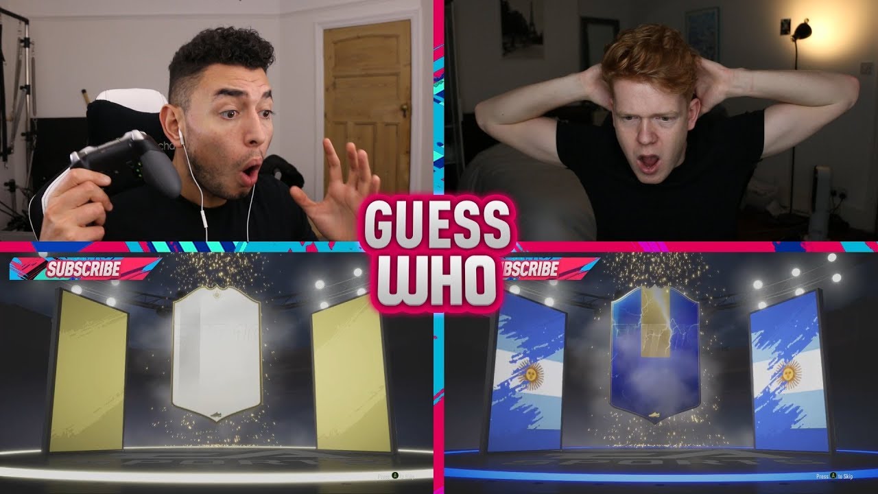 THIS IS INSANE 🔥 EPIC ICON UPGRADE GUESS WHO FIFA vs Jack54!! (FIFA 19)