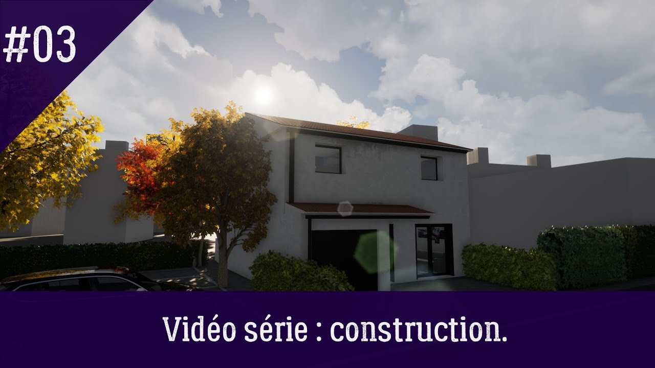 Twinmotion et SketchUp - Modélisation d'une futur construction avec son environnement proche.