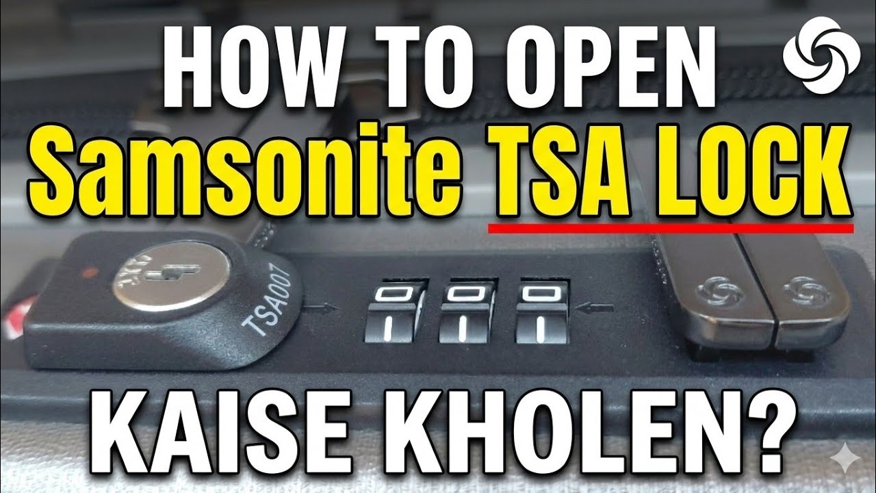 How to open TSA Lock  Samsonite  #luggage #trolley #TSALock
